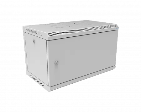 Шкаф телекоммуникационный настенный разборный МИКсистем 19" Keys 6U 600x350 дверь металл серый