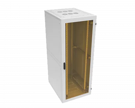 Шкаф телекоммуникационный напольный МИКсистем серия ECO+ 19" 48U 800*1000 дверь стекло серый