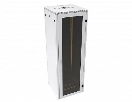 Шкаф телекоммуникационный напольный МИКсистем 19" серия ECO-L 42U 600*600 дверь стекло серый