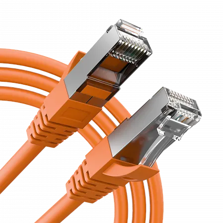 Шнур коммутационный медный RJ45 (патч-корд) LANMIR F/UTP Cat5e LSZH нг(А)-HF 0.5 м оранжевый