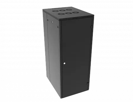 Шкаф телекоммуникационный напольный МИКсистем 19" серия ECO-L 48U 600*800 дверь металл черный